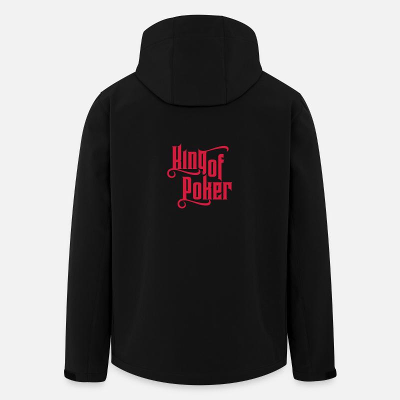 Poker - Recycelte Männer Softshell-Jacke Discoverer von Stanley/Stella - Schwarz