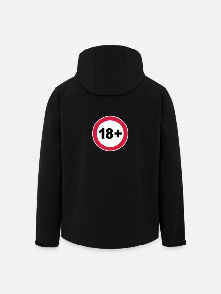 18th / 18th birthday. / 18+ - Men’s Recycled Softshell Jacket by Stanley/Stella - black