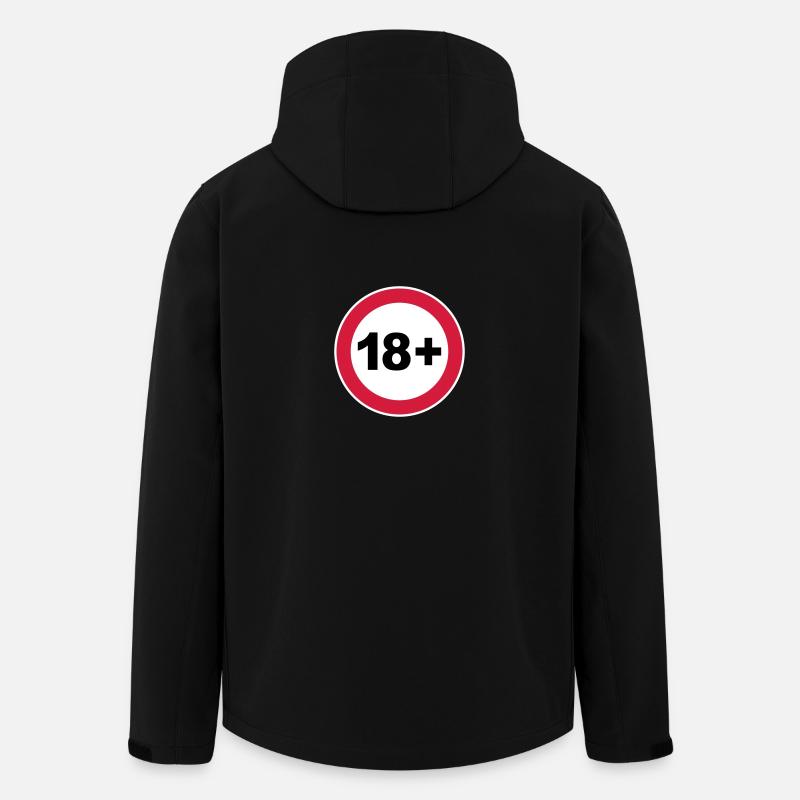18/18 ans. / 18+ - Veste softshell homme en polyester recyclé Stanley/Stella - noir