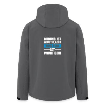 WingTsun Sportart - Recycelte Männer Softshell-Jacke von Stanley/Stella - Schwarz - Hinten - AI Model Male 185 light (185cm)
