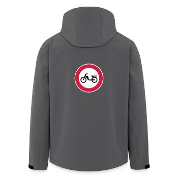 Mofa Moped Verbot Verbotsschild Verkehrsschild 2c - Recycelte Männer Softshell-Jacke von Stanley/Stella - Anthrazit - Hinten - AI Model Male 185 light (185cm)