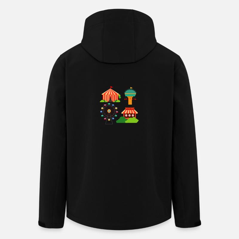 Kirmes - Recycelte Männer Softshell-Jacke von Stanley/Stella - Schwarz