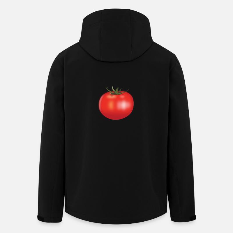 tomato - Men’s Recycled Softshell Jacket by Stanley/Stella - black