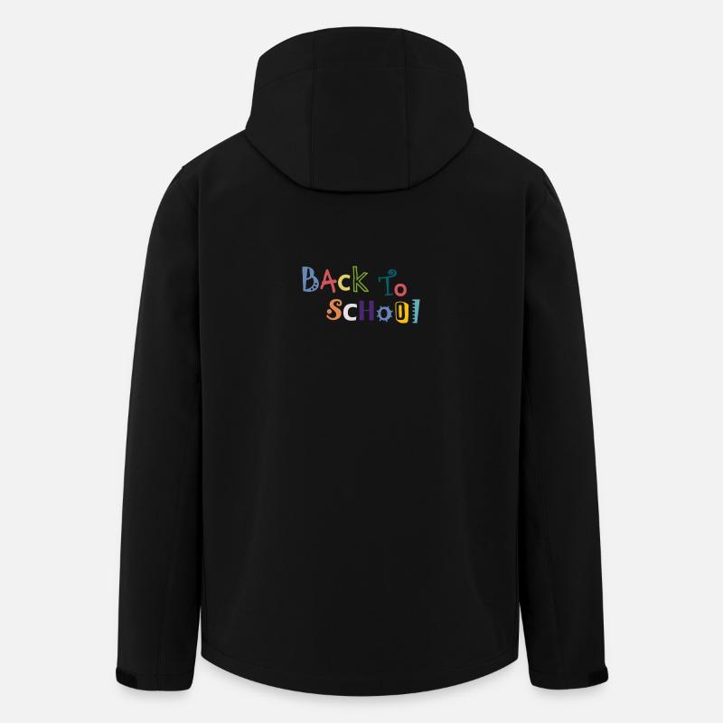 back to school - Men’s Recycled Softshell Jacket by Stanley/Stella - black
