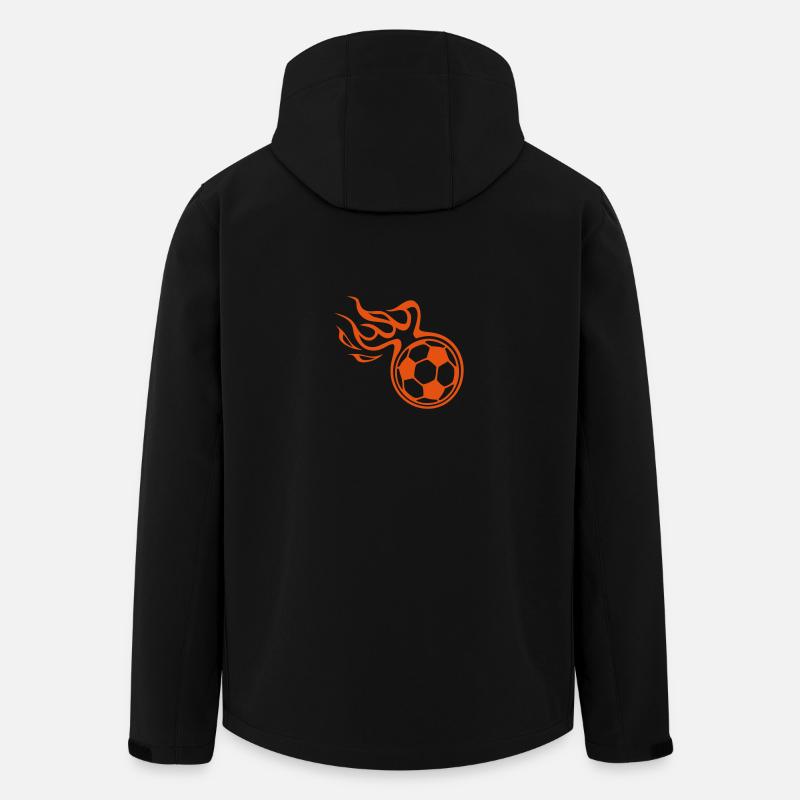 Fußball - Recycelte Männer Softshell-Jacke von Stanley/Stella - Schwarz