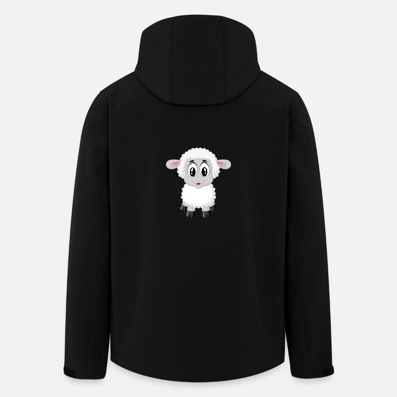 Lamm süß Kinder - Recycelte Männer Softshell-Jacke von Stanley/Stella - Schwarz