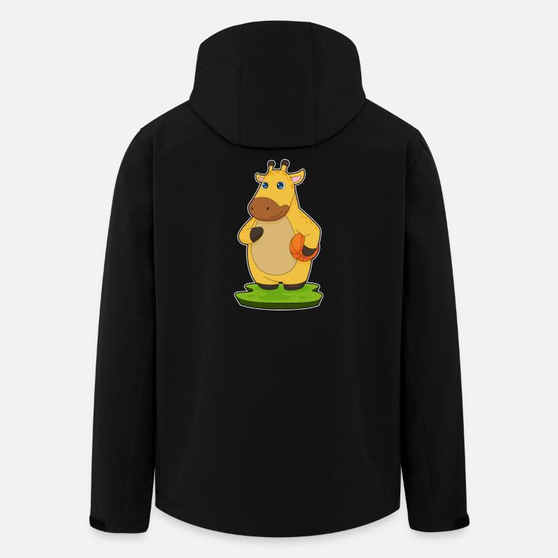 Girafe Basketteur Basketteur - Veste softshell homme en polyester recyclé Stanley/Stella - noir