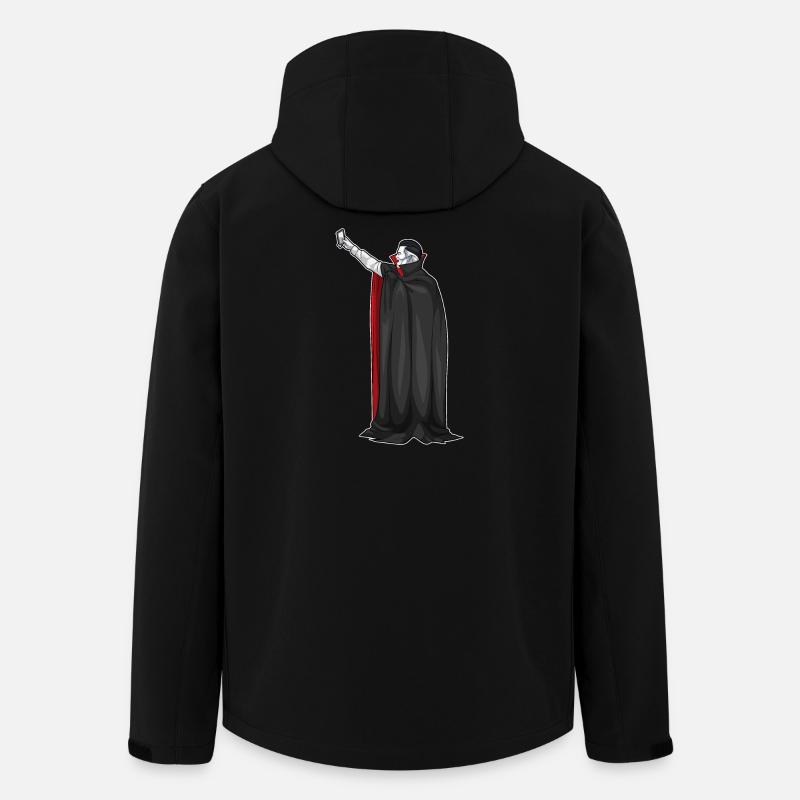 Vampir Halloween Selfie - Recycelte Männer Softshell-Jacke von Stanley/Stella - Schwarz