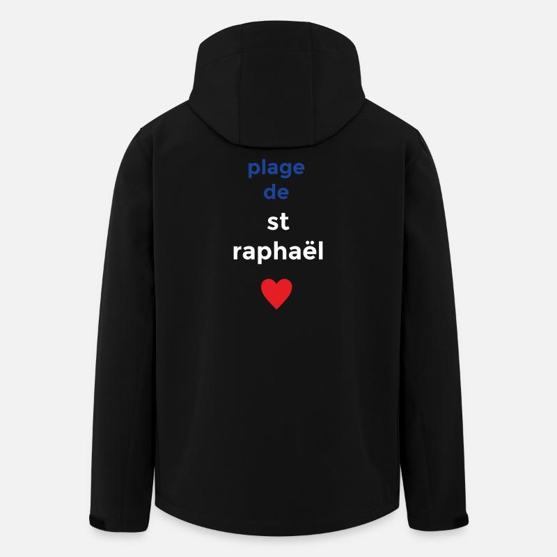 Dream beach of St. Raphael - Men’s Recycled Softshell Jacket by Stanley/Stella - black