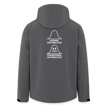 Math Statistics Normal Paranormal Distribution - Men’s Recycled Softshell Jacket by Stanley/Stella - black - Back - AI Model Male 185 light (185cm)