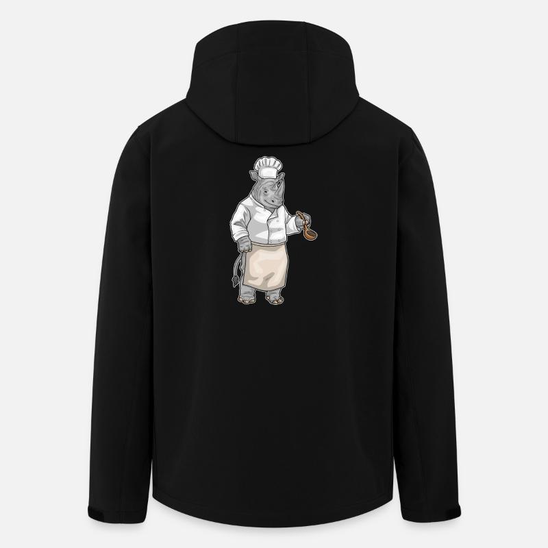 Rhinocéros Cuisson Cuisson Cuiller Cuisson - Veste softshell homme en polyester recyclé Stanley/Stella - noir