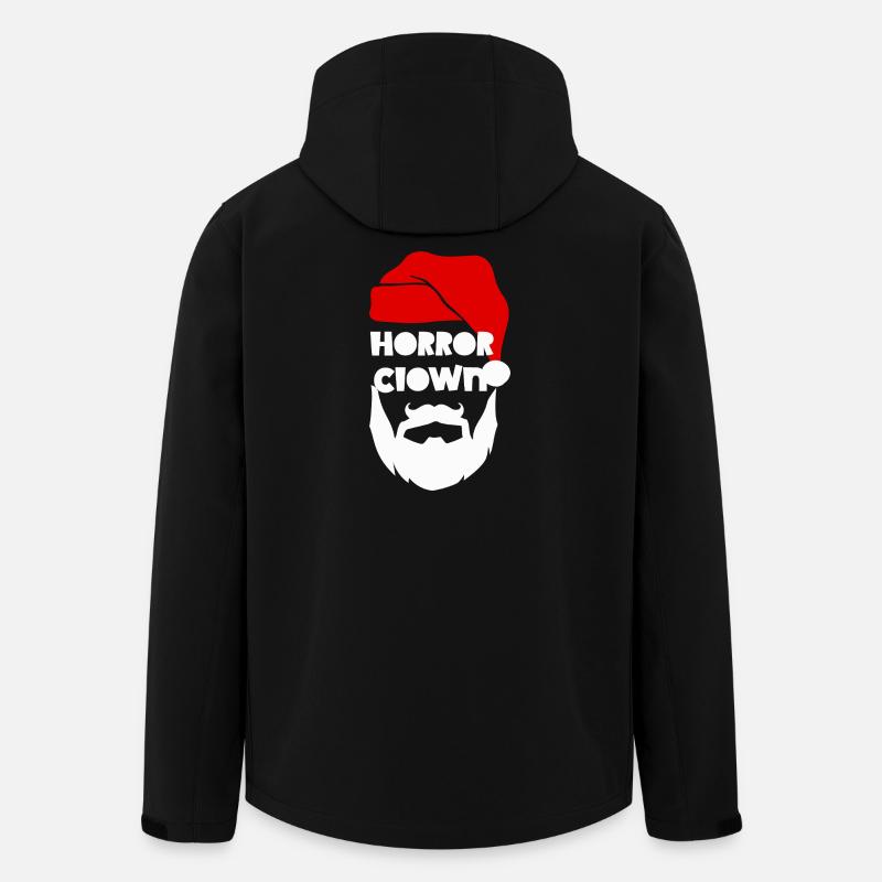 Horror Clown Santa - Men’s Recycled Softshell Jacket by Stanley/Stella - black