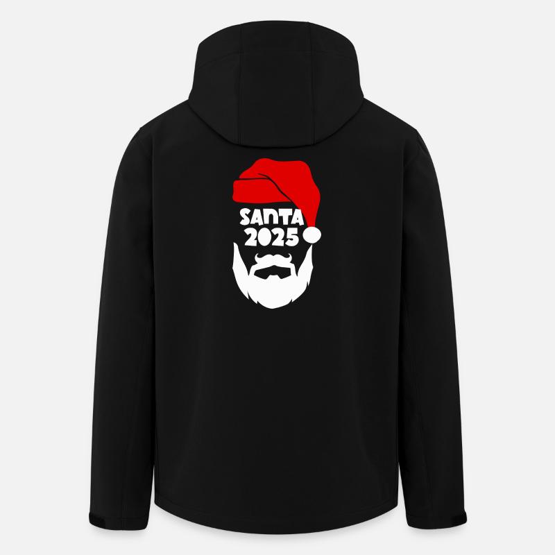 Santa 2025 Silhouette Tee - Men’s Recycled Softshell Jacket by Stanley/Stella - black