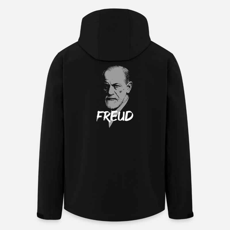Psychoanalytisches Dr. Freud Ikonenporträt - Recycelte Männer Softshell-Jacke von Stanley/Stella - Schwarz