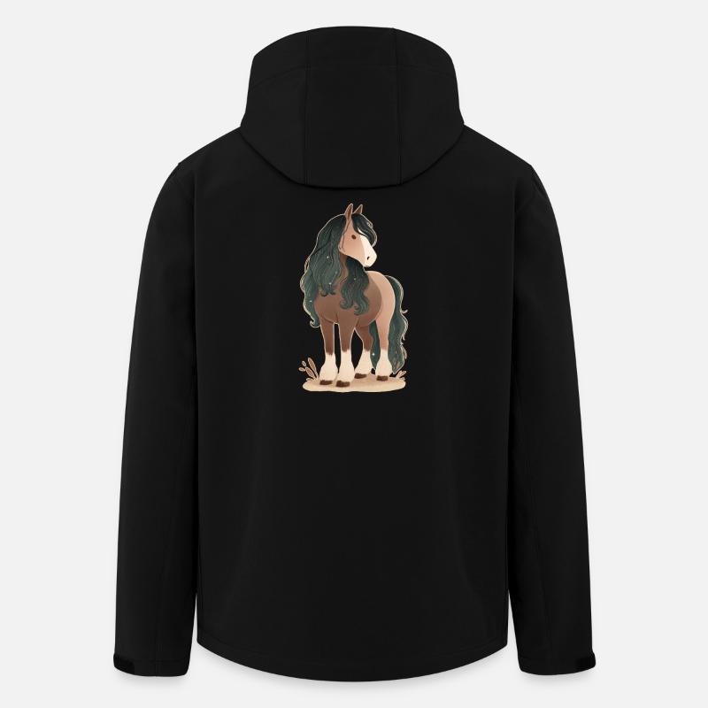 Cheval - Veste softshell homme en polyester recyclé Stanley/Stella - noir