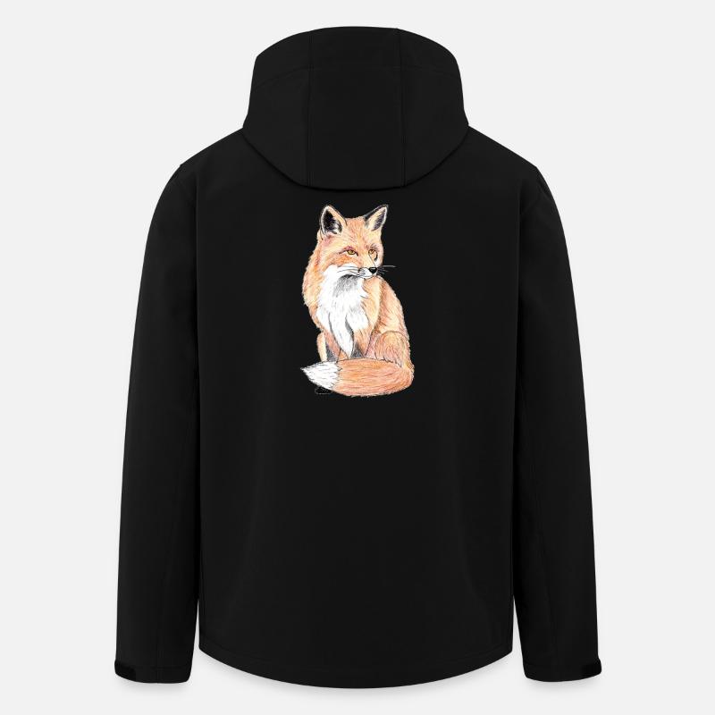 Kleiner Waldfuchs - ein sanfter Begleiter - Recycelte Männer Softshell-Jacke von Stanley/Stella - Schwarz