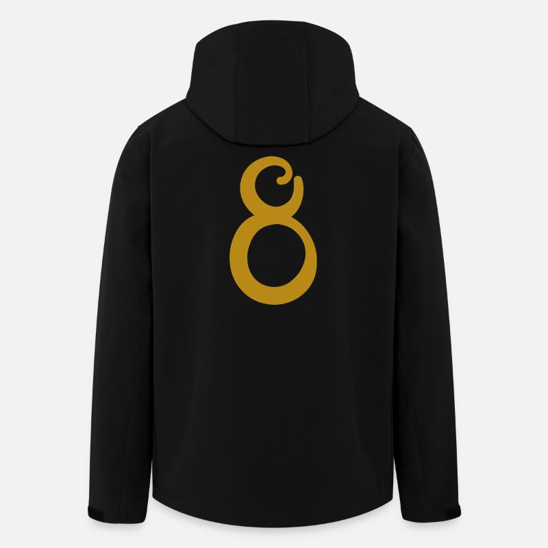 8 - Recycelte Männer Softshell-Jacke von Stanley/Stella - Schwarz