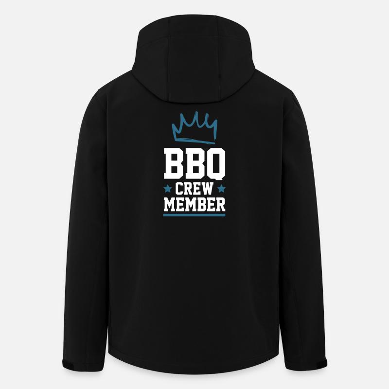 Bbq Crew - Recycelte Männer Softshell-Jacke von Stanley/Stella - Schwarz
