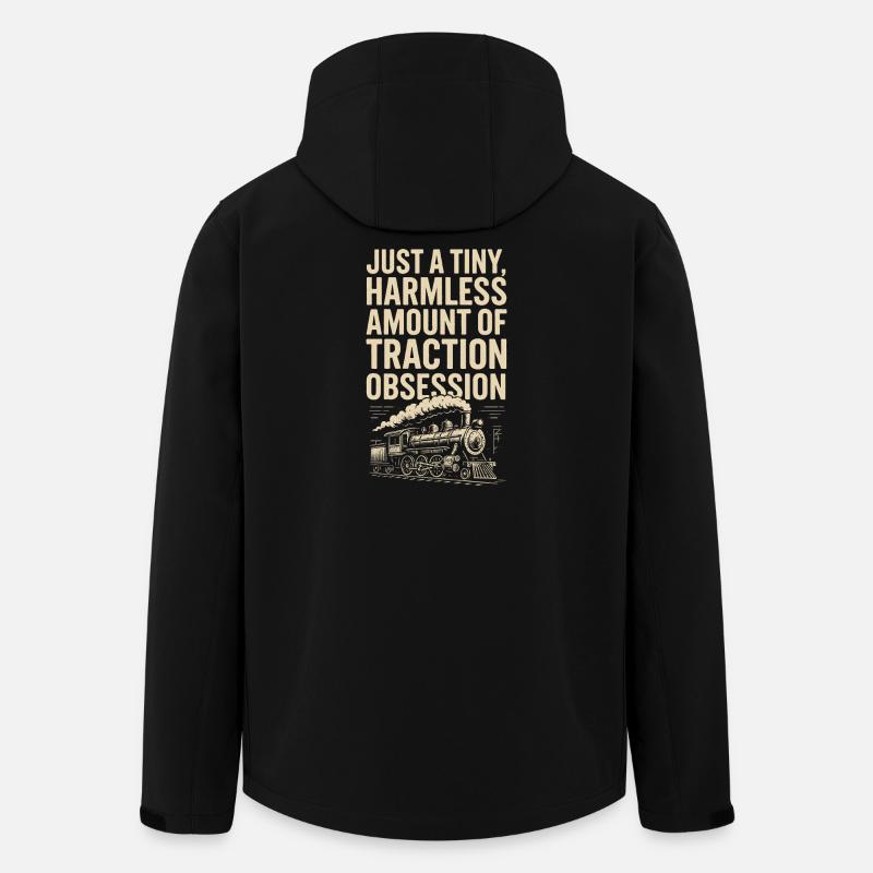 Little traction addiction | Railways - Men’s Recycled Softshell Jacket by Stanley/Stella - black