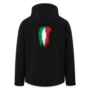 Italienische dreifarbige Pinselkunst - Recycelte Männer Softshell-Jacke von Stanley/Stella - Schwarz - Hinten - AI Model Male 185 light (185cm)