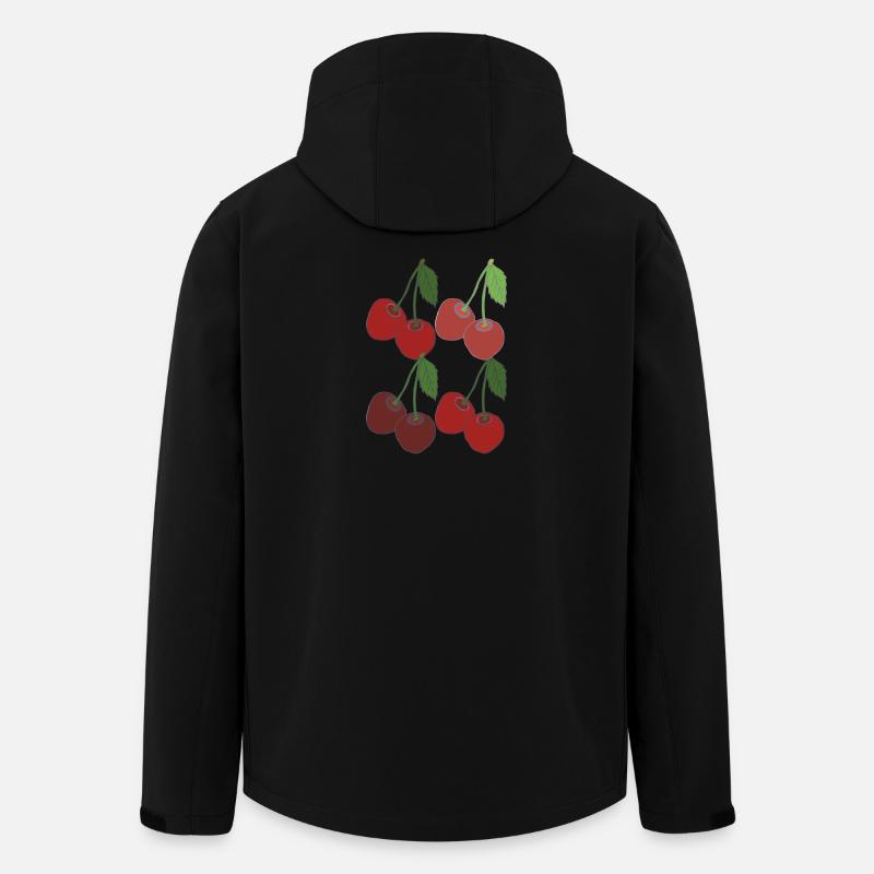 kirschen 4fach - Recycelte Männer Softshell-Jacke von Stanley/Stella - Schwarz