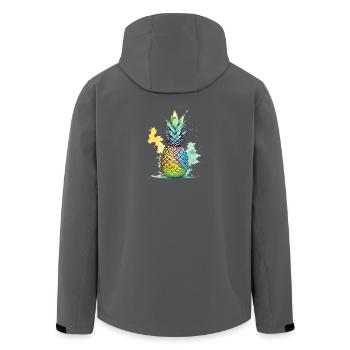 Ananas - Veste softshell homme en polyester recyclé Stanley/Stella - charbon - Dos - AI Model Male 185 light (185cm)