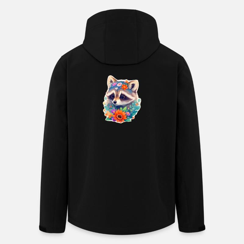 Waschbär - Recycelte Männer Softshell-Jacke von Stanley/Stella - Schwarz