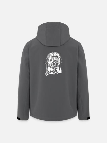 Wäller Portrait Hund Hunde Wilsigns - Recycelte Männer Softshell-Jacke von Stanley/Stella - Schwarz