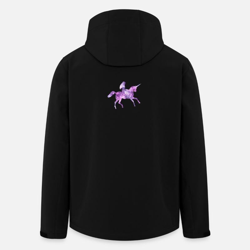 unicorn princess einhorn prinzessin born queen - Recycelte Männer Softshell-Jacke von Stanley/Stella - Schwarz