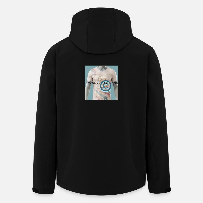Soccer Date Wave Jersey - Recycelte Männer Softshell-Jacke von Stanley/Stella - Schwarz