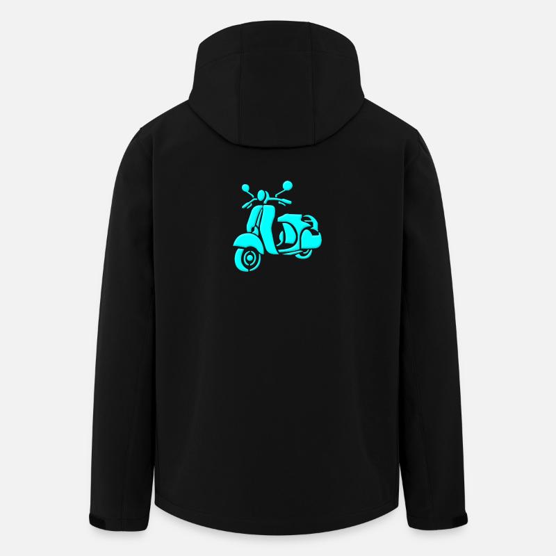 Retro Roller - Recycelte Männer Softshell-Jacke von Stanley/Stella - Schwarz