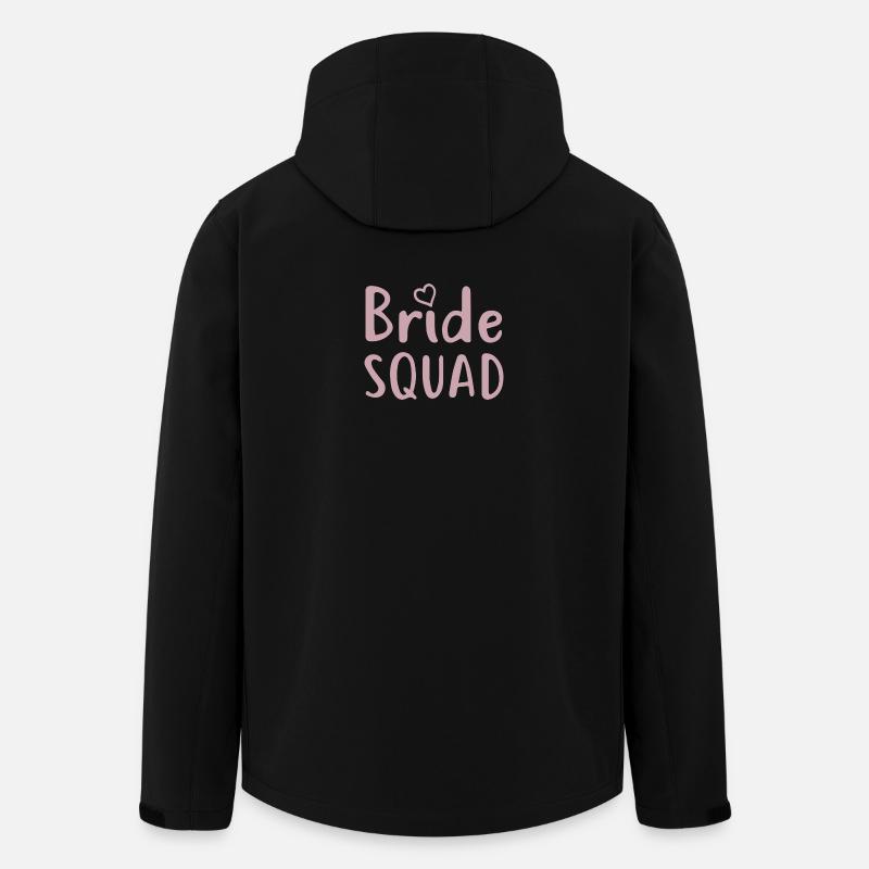 Bachelorette Party - BRIDE SQUAD - Men’s Recycled Softshell Jacket by Stanley/Stella - black