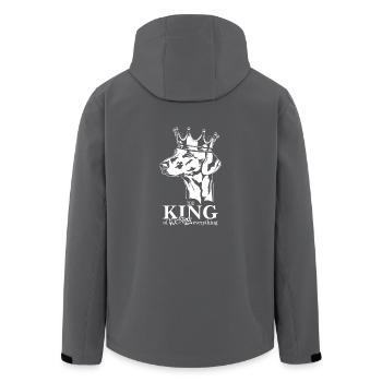 AZAWAKH King of everything Spruch Hunde Wilsigns - Recycelte Männer Softshell-Jacke von Stanley/Stella - Schwarz - Hinten - AI Model Male 185 light (185cm)