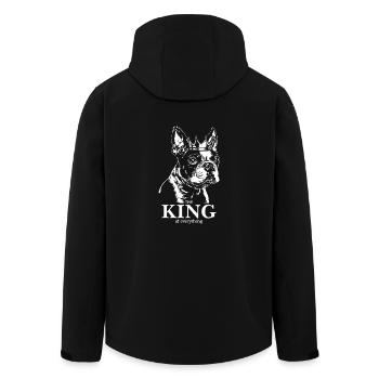 BOSTON TERRIER King Hundespruch Hunde Wilsigns - Recycelte Männer Softshell-Jacke von Stanley/Stella - Schwarz - Hinten - AI Model Male 185 light (185cm)
