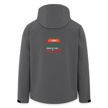 J'aime le jardinage de mes tomates - Veste softshell homme en polyester recyclé Stanley/Stella - noir - Dos - AI Model Male 185 light (185cm)