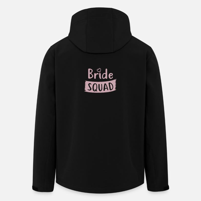 Junggessellinenabschied - BRIDE SQUAD - Recycelte Männer Softshell-Jacke von Stanley/Stella - Schwarz
