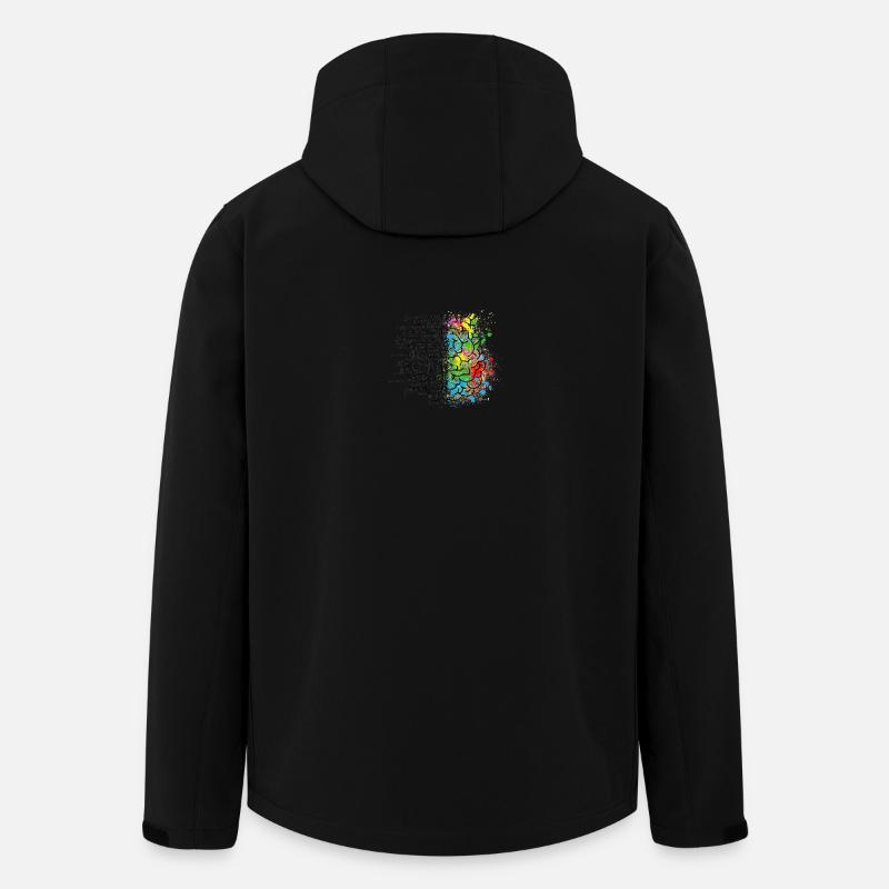 Créatif ou logeant dans le cerveau - Veste softshell homme en polyester recyclé Stanley/Stella - noir
