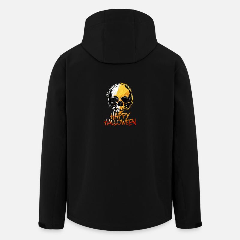 Glücklicher Halloween-Schädel - Recycelte Männer Softshell-Jacke von Stanley/Stella - Schwarz