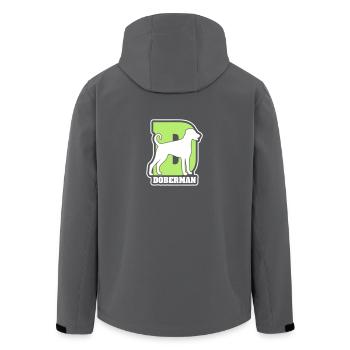 DOBERMAN Pinscher D - Recycelte Männer Softshell-Jacke von Stanley/Stella - Schwarz - Hinten - AI Model Male 185 light (185cm)