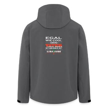 Egal wie cool vater geschenk ist Libanon - Recycelte Männer Softshell-Jacke von Stanley/Stella - Schwarz - Hinten - AI Model Male 185 light (185cm)