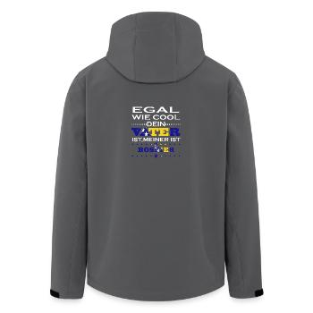 Egal wie cool vater geschenk ist Bosnien Herzegowi - Recycelte Männer Softshell-Jacke von Stanley/Stella - Schwarz - Hinten - AI Model Male 185 light (185cm)