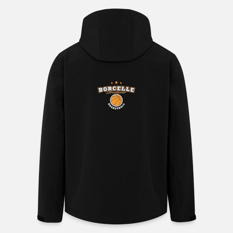 Borcellle Basket Streetwear - Veste softshell homme en polyester recyclé Stanley/Stella - noir