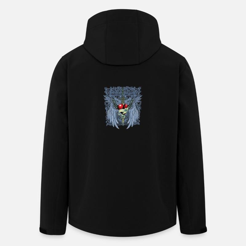 make love not war - Recycelte Männer Softshell-Jacke von Stanley/Stella - Schwarz