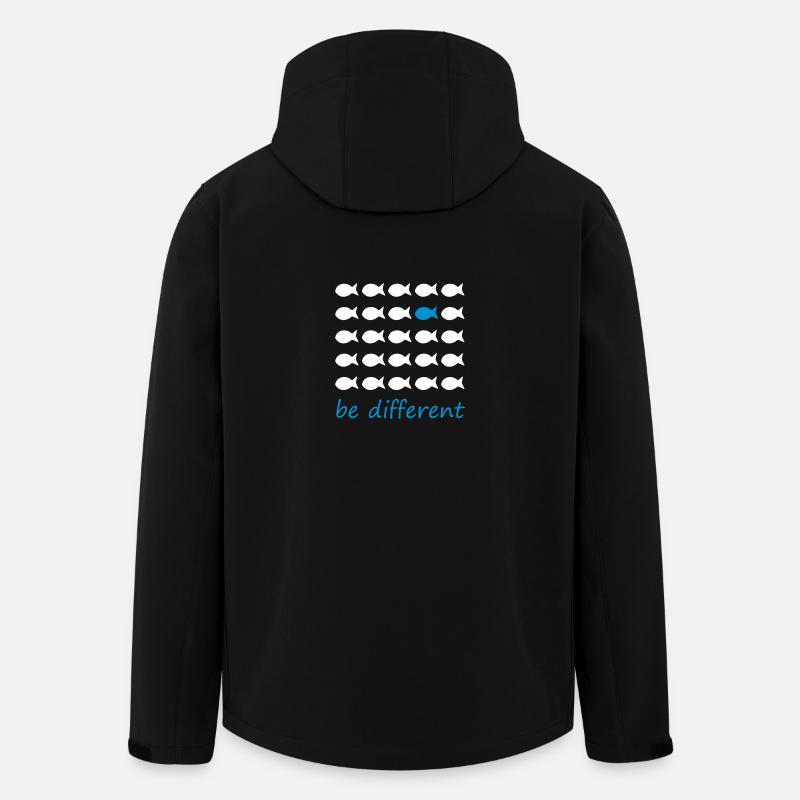 be different - Recycelte Männer Softshell-Jacke von Stanley/Stella - Schwarz