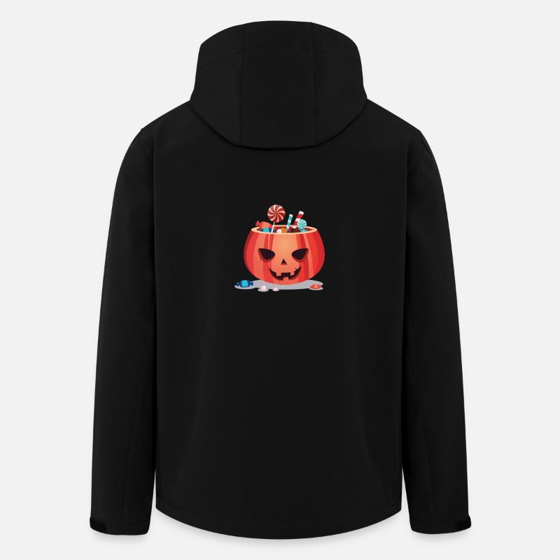 Happy Halloween Pumpkin - Men’s Recycled Softshell Jacket by Stanley/Stella - black