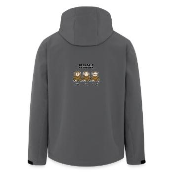 On Sight climber trois singes sages t-shirt d’escalade - Veste softshell homme en polyester recyclé Stanley/Stella - noir - Dos - AI Model Male 185 light (185cm)