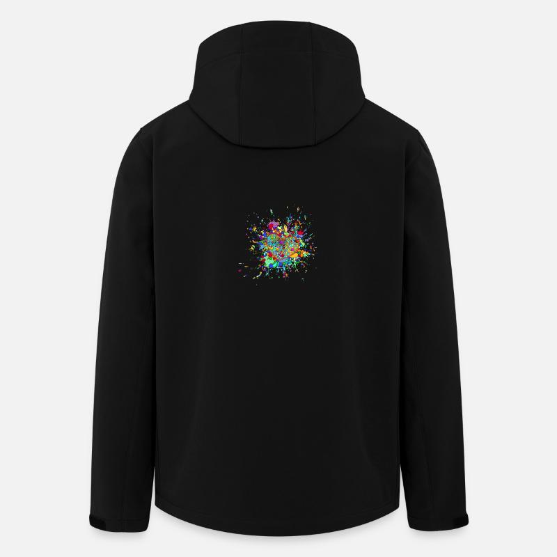 verliebtes Herz - Recycelte Männer Softshell-Jacke von Stanley/Stella - Schwarz