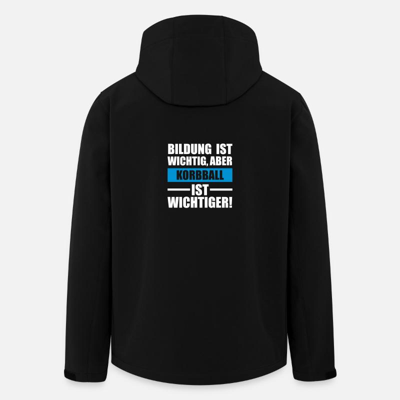 Korbball Sportart - Recycelte Männer Softshell-Jacke von Stanley/Stella - Schwarz