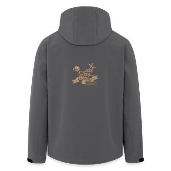 EAT SLEEP CROSSE REPEAT - Veste softshell homme en polyester recyclé Stanley/Stella - noir - Dos - AI Model Male 185 light (185cm)