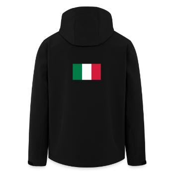 Nationalflagge von Mexiko - Recycelte Männer Softshell-Jacke von Stanley/Stella - Schwarz - Hinten - AI Model Male 185 light (185cm)